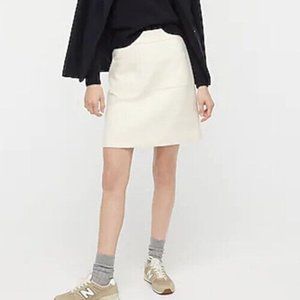 J. Crew Patch Pocket Princess Mini Skirt, Ivory
